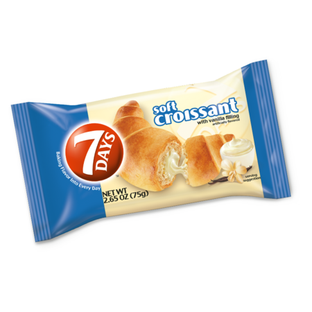 7 DAYS 7 Days Croissant Single Serve Tray Vanilla 2.65 oz., PK24 500120202